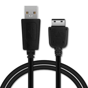 JGD-C&acirc;ble USB transfert de donn&eacute;es et charge de 1m compatible avec Samsung GT-S5230, GT-B2100, GT-E1200, GT-E1190, GT-E1150, SGH-F480 18 Pin Connector vers USB A 2.0 noir Fil en PVC - Neuf
