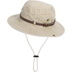 Hommes Pliable Soleil Chapeau Safari Chapeau Anti Uv Ext&eacute;rieur Alpinisme Voyage Chapeau P&ecirc;cheur Cap Seau Chapeau Kaki - Neuf