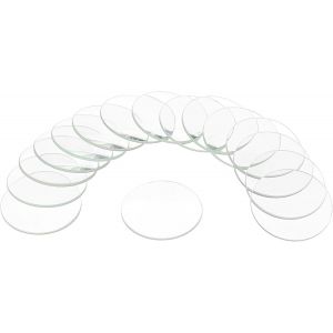 Kal-16pcs Verre De Montre En Cristal, 33mm Lentille Ronde Unique En Dôme Pour Montres, Pièces De Rechange Pour Réparateur De Montres, Clair - Neuf