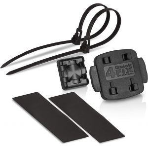 Kalanka-Quickmount Support De Vélo De Remplacement Pour Le Guidon Et La Potence (Avec Serre-Câbles Refermables Et Blocage Rapide (Made In Germany) Noir - Neuf