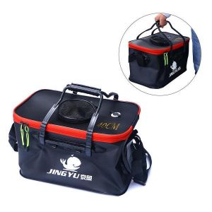 Seau De Pêche Eva Imperméable De Qualité Supérieure - Récipient Polyvalent Pour Poissons Vivants Et Bassin Extérieur Pour Le Camping, La Randonnée Et Le Stockage - Pliable Et Durable - Neuf