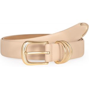 Tianyi-Ceinture En Cuir Pour Femme Avec Boucle Dorée, Ceinture Tendance En Cuir Pour Femme, Pantalon En Jean, Robe - Neuf