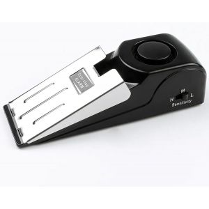 Butée De Porte D'Alarme Pour Intérieur 120 Db Fort Antivol Portable Coupe-Vent Pour Maison,Hôtel,Détection D'Alerte D'Intrusion,Sécurité Personnelle,Outils De Sécurité De Voyage - Neuf