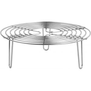 Jexnovashop-Support De Cuisson &Agrave; La Vapeur En Acier Inoxydable, Grille Refroidissement Cuisson Ronde Rack &Agrave; Vapeur, Supports De Grille Pour La Cuisson Du R&ocirc;ti De Cuisson (20 * 7cm) - Neuf