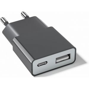 MEVRONISSHOP-Prise pour c&acirc;ble de Charge USB, 5V 1A 2Port USB C+ A Prise Secteur Chargeur, 5W Prise de Charge, Adaptateur de Prise Adaptateur pour iPhone, Galaxy, Xiaomi,Huawei (Epaisseur 1.45cm/1paqu - Neuf