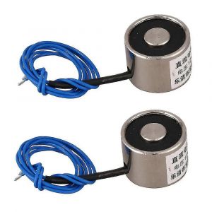 2x électroaimant de levage électrique aspiré 12vdc 2.5kg 5.5lb 20x15mm - Neuf