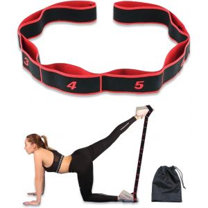 &Eacute;lastique Musculation - Ensemble De 3 Bandes De R&eacute;sistance Avec Ancrage De Porte Pour Entra&icirc;nement Pilates, Yoga, Stretching, R&eacute;&eacute;ducation Physique Et &Eacute;lastique Musculation Traction - Neuf