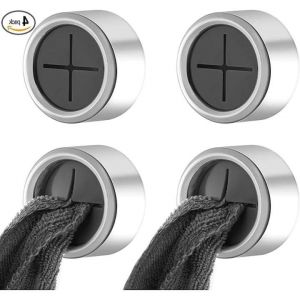 Lot de 4 cintres ronds autocollants pour serviettes poubelle et petites serviettes autocollantes - Neuf