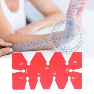 Gabarit d'angle en alliage d'aluminium - Regle d'angle pour menuiserie - Neuf