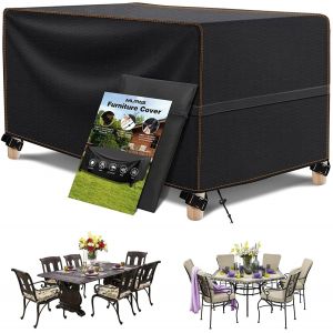Letnerny-Bache De Protection Pour Meubles De Jardin, Imperm¿¿Able, Coupe-Vent, R¿¿Sistante Aux Uv, En Tissu Oxford 420d, Pour Table De Jardin, Ensemble De Si¿¿Ges Rectangulaires, 170x94x71 Cm - Neuf