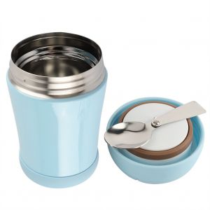 Hjlian Boite A Lunch Portable En Acier Inoxydable Pour Enfants, Recipient Alimentaire, Gobelet Braise, Conservation De La Chaleur (Bleu) - Neuf