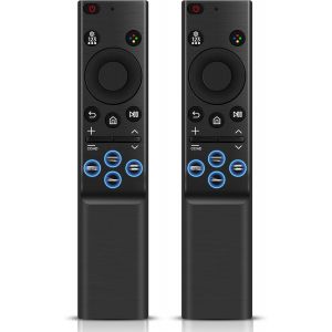 Bn59-01388 T&eacute;l&eacute;commande Pour Tv, T&eacute;l&eacute;commande Remplacement Compatible Crystal Qled Oled Curved Uhd 4K/8K Smart Tv, 2Pcs - Neuf