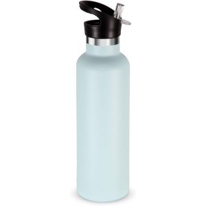 Eryi-750ml Bouteilles D'eau En Acier Inoxydable Avec Paille, Bouteille Isotherme À Double Paroi Avec Couvercle Sans Bpa, Bottle Réutilisable En Métal Pour École, Sport, Enfant, Cadeaux - Neuf