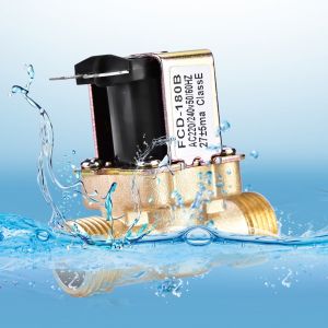 1/2 Ac 220v Normalement Fermé Laiton Électrique du Solénoïde de Soupape Magnétique Pour le Contrôle de l'Eau Facile - Neuf