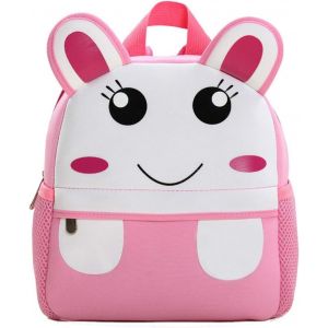 Sac à Dos Enfant, Bagages Enfant Mignon, Cartable Scolaire Maternelle, Mini Garçons ou Filles PréScolaire, Sac porté Dos Tout-Petits, Sac Bébé, Cadeaux Enfants 2-7ans (Lapin, 21*8*26cm) - Neuf
