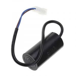 Condensateur noir 40µf avec câbles ( 9 x 4 cm) pour Nettoyeur Haute Pression K6 & K7 KARCHER 66612880 - Neuf