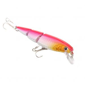 Hamecon De Peche A Manivelle A 3 Segments (Rose) - Neuf