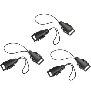 Caméra Courroie Boucles Connecteur,6Pcs ABS Plastique Rapide Libération Cou Epaule Courroie Boucle Adaptateur pour Extérieur Photographie Caméra Binoculaire ?illet,Noir - Neuf