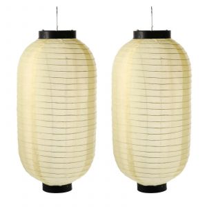 Lanterne Lanternes Japonaises Suspendues Papier Soie Lampe Extérieure Chinoise Style Ornement Étanche Bar Décorations Sushi Rouge Blanc - Neuf