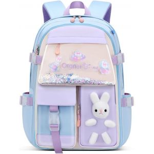 KALSC-Sacs À Dos Kawaii Pour Filles-Capacité : Sacs D'École Primaire,A-Bleu,L,Kawaii,Jeune - Neuf
