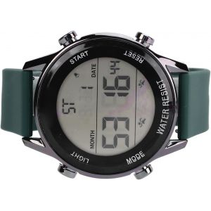 Eryi-Montre Chronographe Numérique, Wr50m Plastique Abs Étanche Lumineux Grand Écran Sports De Plein Air Montre Pour Hommes - Neuf