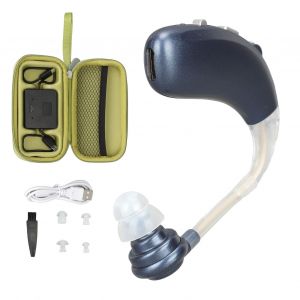Ecouteurs Bluetooth rechargeables avec amplificateur de son unique, pour visionner des films, bleu - Neuf