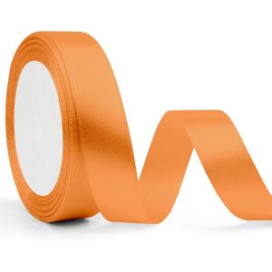 Ruban Orange En Satin De Soie Pour Emballage Cadeau, Ballon, Cheveux, Décorations De Fête - Ruban De Noël Orange Brûlé 2 Cm X 23 M - Neuf