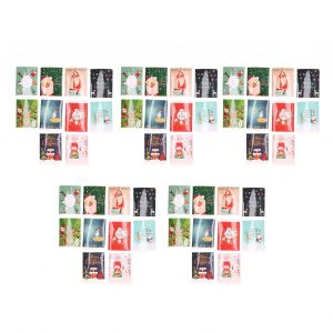 Hjlian Lot De 5 Etiquettes Autocollantes Multifonctions De Noel Pour Vitrines, Bouteilles De Vin, Coffrets Cadeaux - Neuf