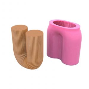 pour Creative 3D en forme de U Bougie Moule en Silicone Tordu en Ligne de Colonnes de la Bougie Design Nordique de l'Espace de D&eacute;coration de No&euml;l &agrave; la Maison - Neuf