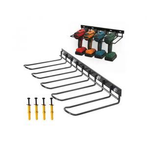 Support mural &eacute;lectrique pour outils, support mural, porte-forets m&eacute;tallique, pour outils &eacute;lectriques 41 cm, support pour perceuses - Neuf