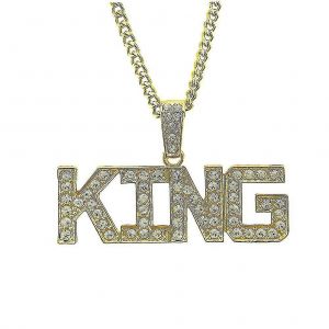 A Letter Necklace Mens Chains Hip Hop Pendentif Hip Hop Gold Chain Punk Necklace - Neuf