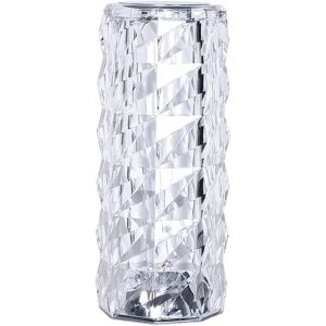 Kal-Lampe De Table En Cristal, Lampe De Chevet En Acrylique, Lampe De Table Diamant Led, [16 Couleurs Et 4 Modes] Avec Télécommande Rvb Changeant De Couleur Veilleuse, Lampe À Poser Led - Neuf