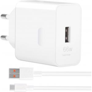 66W Supercharge Chargeur Rapide pour Huawei Honor,USB C Chargeur avec C&acirc;ble USB C 1m 6A,Adaptateur Chargeur pour Huawei Pura 70,Mate 60 Pro,Honor 200 Lite,90 Lite,Magic6 Lite,Magic6 Magic7 Lite - Neuf