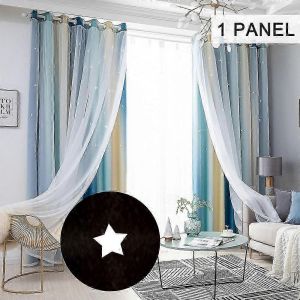 Rideaux Occultants À Étoiles Pour Chambre D'enfant - Neuf