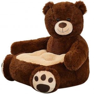 Canap&iquest;&iquest; enfant 50 cm, fauteuil en peluche ours mignon pour tout-petits, chaise b&iquest;&iquest;b&iquest;&iquest; &iquest;&iquest;lastique pour chambre &iquest;&iquest; coucher, d&iquest;&iquest;coration int&iquest;&iquest;rieure - Neuf