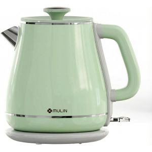 Mulin Bouilloire Vintage, &Eacute;bullition Rapide, Bouilloire &Eacute;lectrique 1,8L, 2200W,Arr&ecirc;t Automatique, Base &Agrave; 365&deg; - Neuf