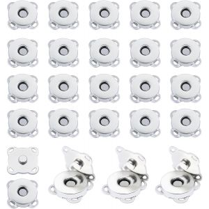 Mevronisshop-20 Pi&egrave;ces Bouton Pression Aimant&eacute;, 14 Mm Pression Aimant&eacute;e Pour Sac, Pressions Aimant&eacute; Couture Pour Bricolage, Sacs &Agrave; Main, V&ecirc;tements, Vestes - Neuf
