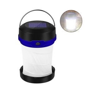 Lanterne De Camping Led Polyvalente, Rechargeable Par Usb Et Solaire ¿ Compacte, Portable, Avec Batterie Externe Et 3 Modes D'éclairage Pour Les Aventures En Plein Air - Neuf