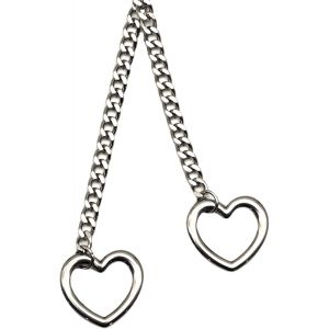 Kal-Love Shackles Collier Ras Du Cou En Forme De Coeur Pour Femme, Cha&icirc;ne En Forme De Coeur, Cha&icirc;ne D'amour, Collier &Agrave; Enfiler En Forme De Coeur, Cha&icirc;ne &Agrave; Enfiler En Forme De Coeur, Collier Cubain Gothiq - Neuf