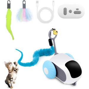 Letnerny-Jouet Chat Interactif, Jouets Pour Chats, Jouet D'éveil Pour Chat, Souris Pour Chat Jouet Avec Télécommande, Pour Kicking, Playing And Indoor Interacting - Neuf
