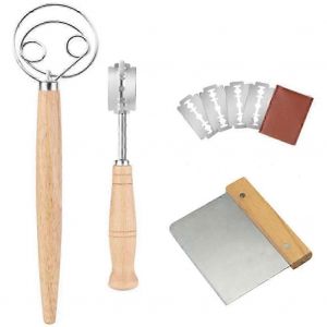Ensemble De Fouet À Pâte Danois Grand Mélangeur À Pain À Double ?Il,Avec 4 Lames Remplaçables Pour Le Pain À Gâteau P - Neuf