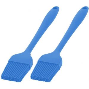 2pcs Maison Cuisine Silicone Cookie Outil De Cuisson Gâteau Crème Huile Pinceau à Pâtisserie,Bleu - Neuf