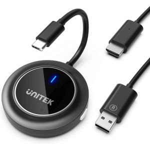 CHECARZHN--NO1-Émetteur Et Récepteur Sans Fil Usb C Vers Hdmi 5G Usb C Hdmi Pour Streaming Vidéo Audio Depuis Ordinateur Portable, Pc Vers Hdtv, Projecteur, Extendeur Sans Fil Fhd, Récepteur Satellit - Neuf