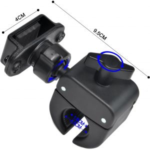 Universal Bike Walkie Talkie Holder for Handlebars,Electric Scooters,ATV/UTV Compatible with Motorola Talkabout Kewnood Icom Quansheng Radio - Neuf