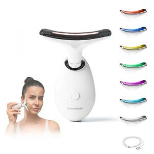Appareil De Massage Facial - Innovagoods - Selora - Led 7 Couleurs - Ems - Chaleur Jusqu'&agrave; 45&deg;C - Neuf