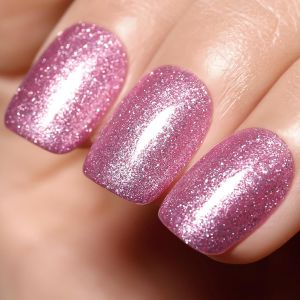 Vernis À Ongles Gel Soak Off Uv/Led À Paillettes Violettes Et Roses, 15 Ml - Neuf