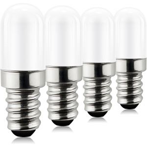 Lampe Led Pour Réfrigérateur, 1.5w Ampoule E14 Remplacement Pour 15w Ampoule Halogène Blanc Chaud 3000k, 135 Lumens,Pour Lampe De Sel,Ampoule Led Pour Réfrigérateur 4 Pièces[Amp740841] - Neuf