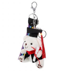 Porte-cles en peluche Docteur Ours Pendentif Ours en peluche Joli porte-cles poupee ours Pendentif dessin anime - Neuf