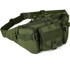 RFCBC-Huntvp Sac Banane Tactique, Sacoche Banane Homme Sac de Ceinture Militaire Femme, Molle Sac de Multifonction Sac pour Voyage Randonnée Camping Trekking Cyclisme Chasse Sport - Neuf