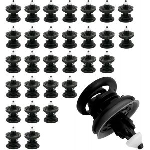 CMJAAGUR-Lot De 30 Clips De Fixation En Plastique Pour Revêtement De Portière, Accessoires T4 Et T5, Pour Revêtement De Porte De 8 Mm (Noir)[M3143] - Neuf